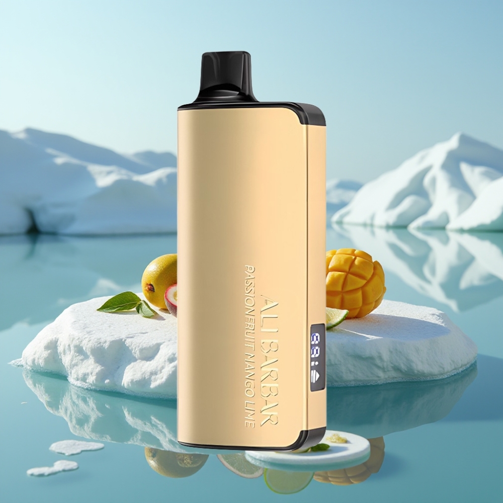 Alibarbar Ingot 9000 Puffs Izmetamais Veips Marakuya Mango Lai­ma 22ml 2350mAh