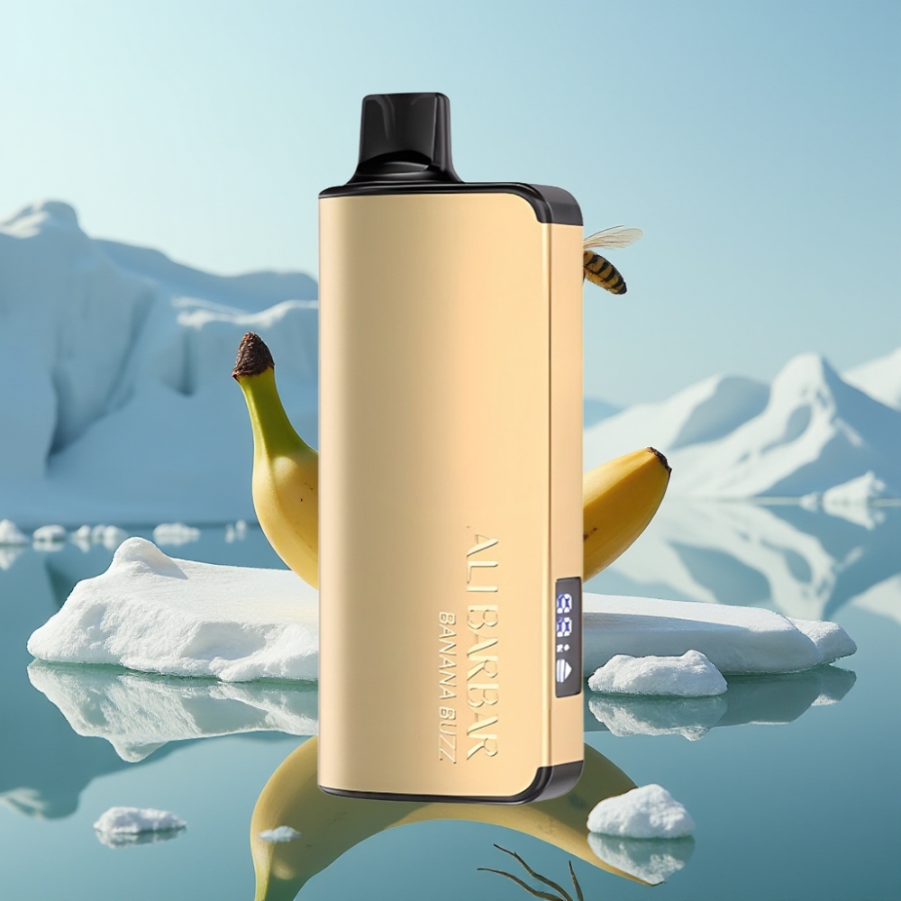 Alibarbar Ingot 9000 Puffs Vienreizlietojamais Vape Banānu Eforija 22ml/2350mAh