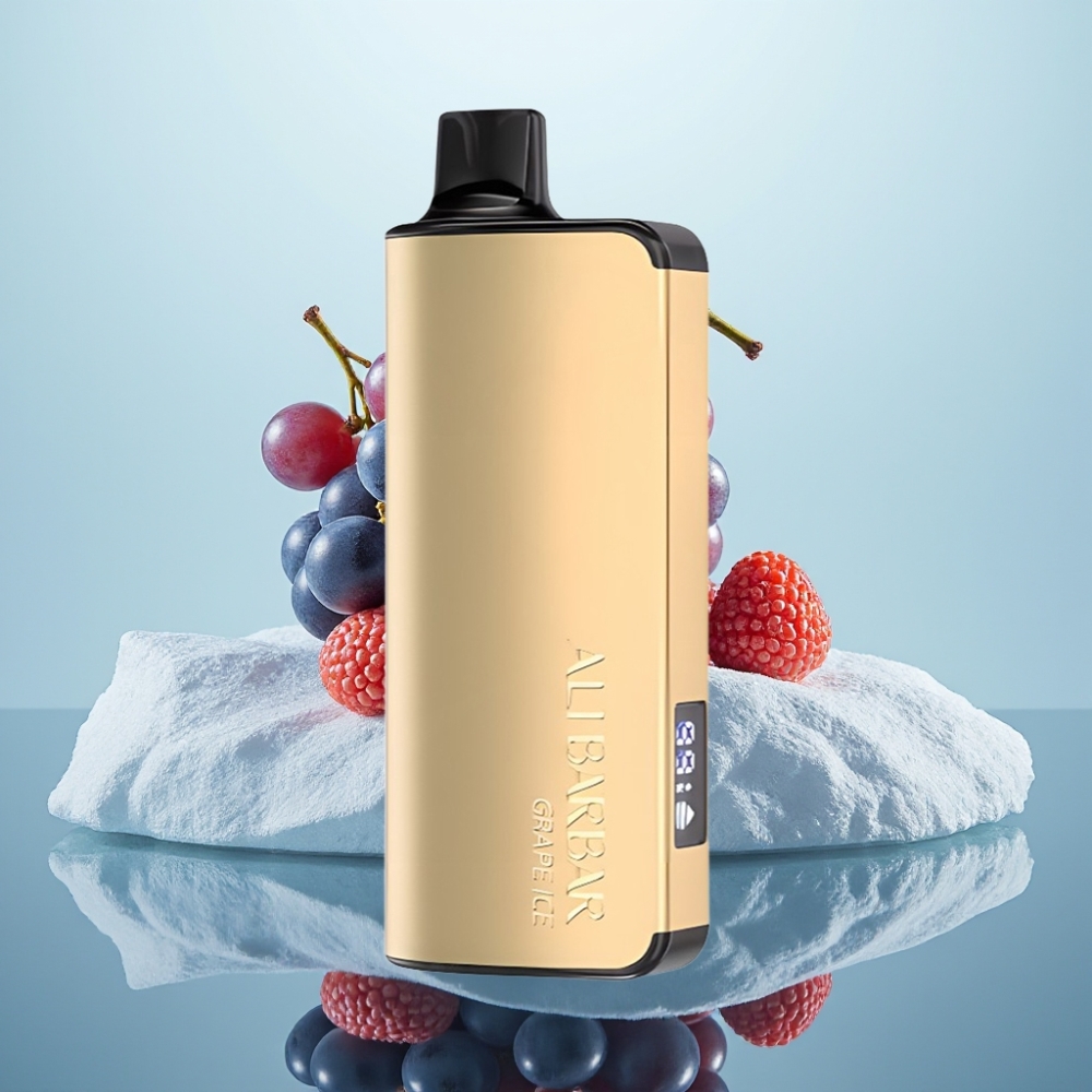 Alibarbar Ingot 9000 Puffs Vienreizlietojamais Vape Vīnogu Ledus 22ml 2350mAh