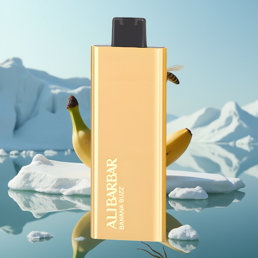 Alibarbar Pandora 7000 Puffs Vienreizlietojamais Vape Banānu Buzz 17 ml