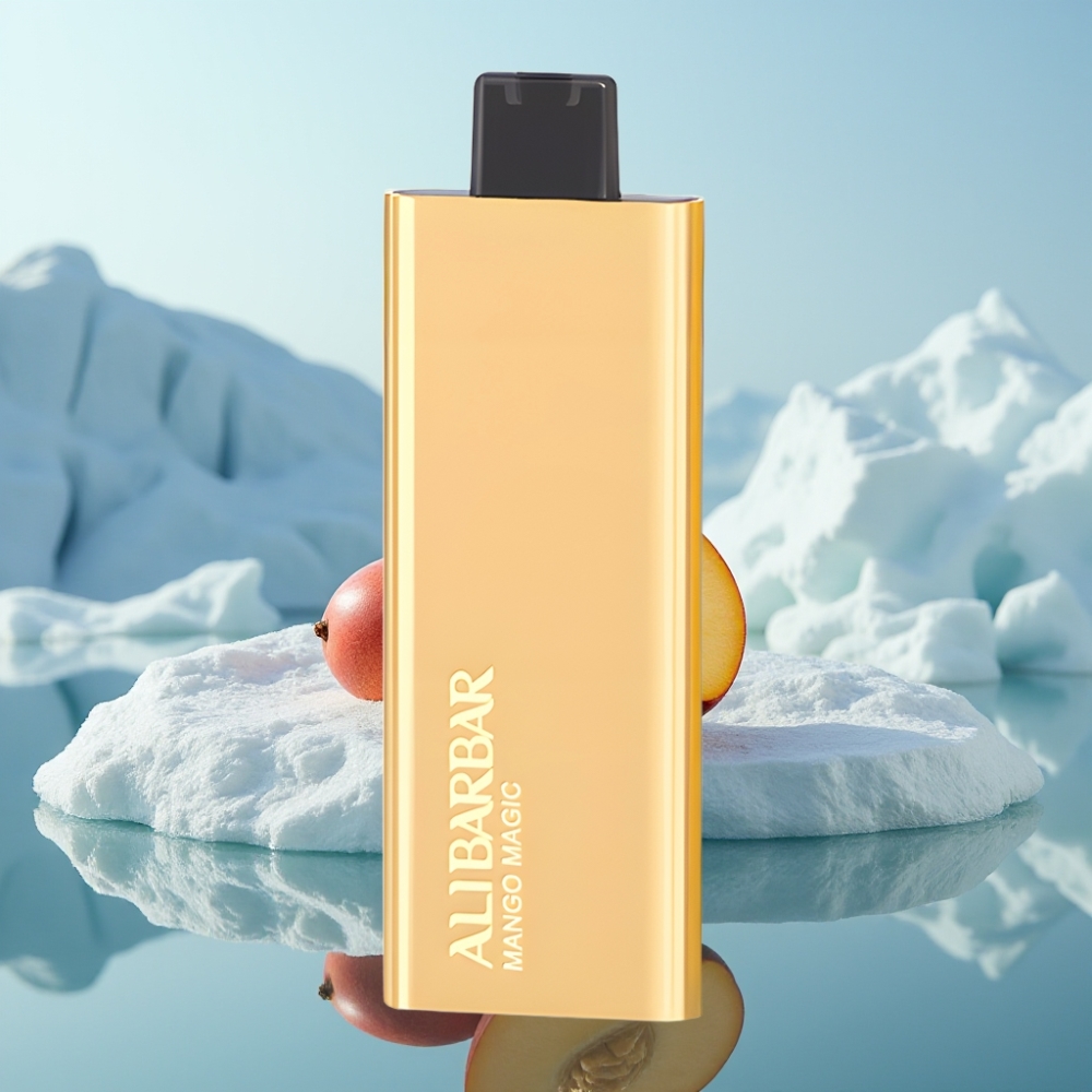 Alibarbar Pandora 7000 Puffs Vienreizlietojamais Vape Mango Burvība un 17 ml e-šķidruma