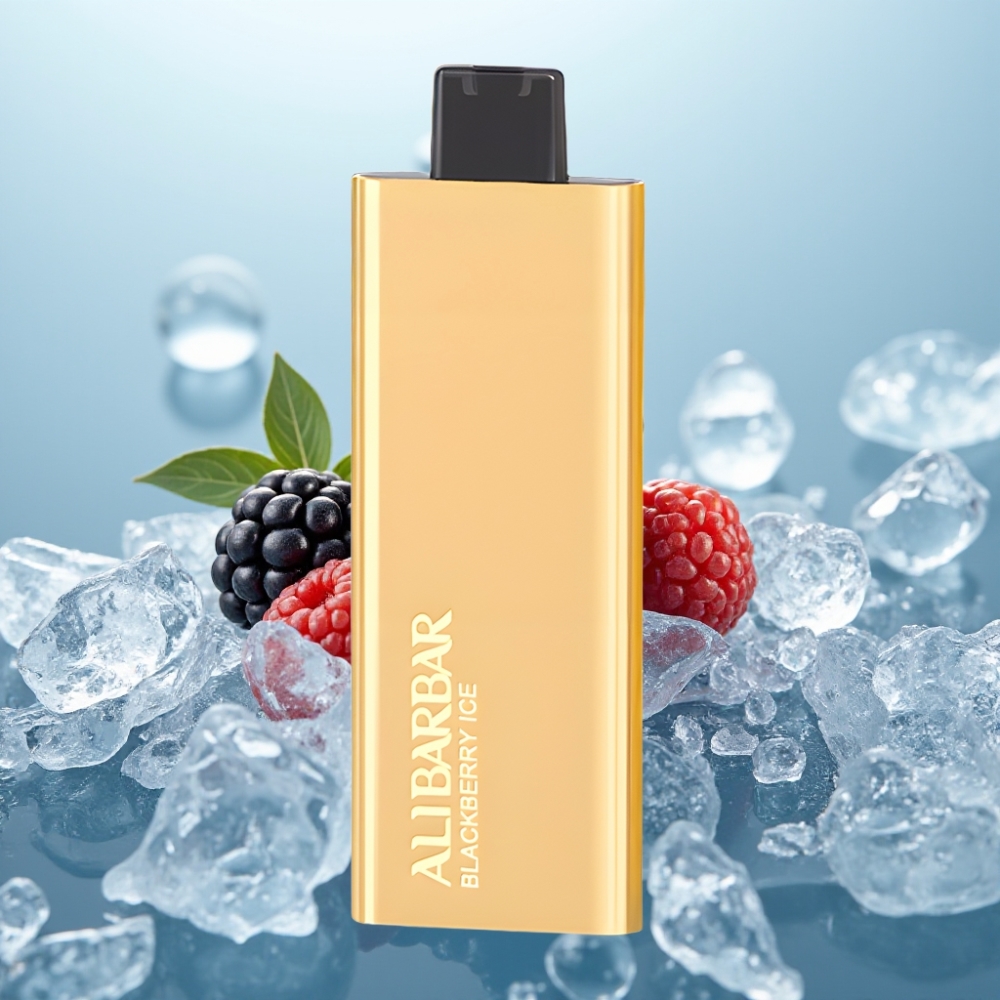 Alibarbar Pandora 7000 Puffs Vienreizlietojamais Vape Melnā Oga Ledus 17 ml