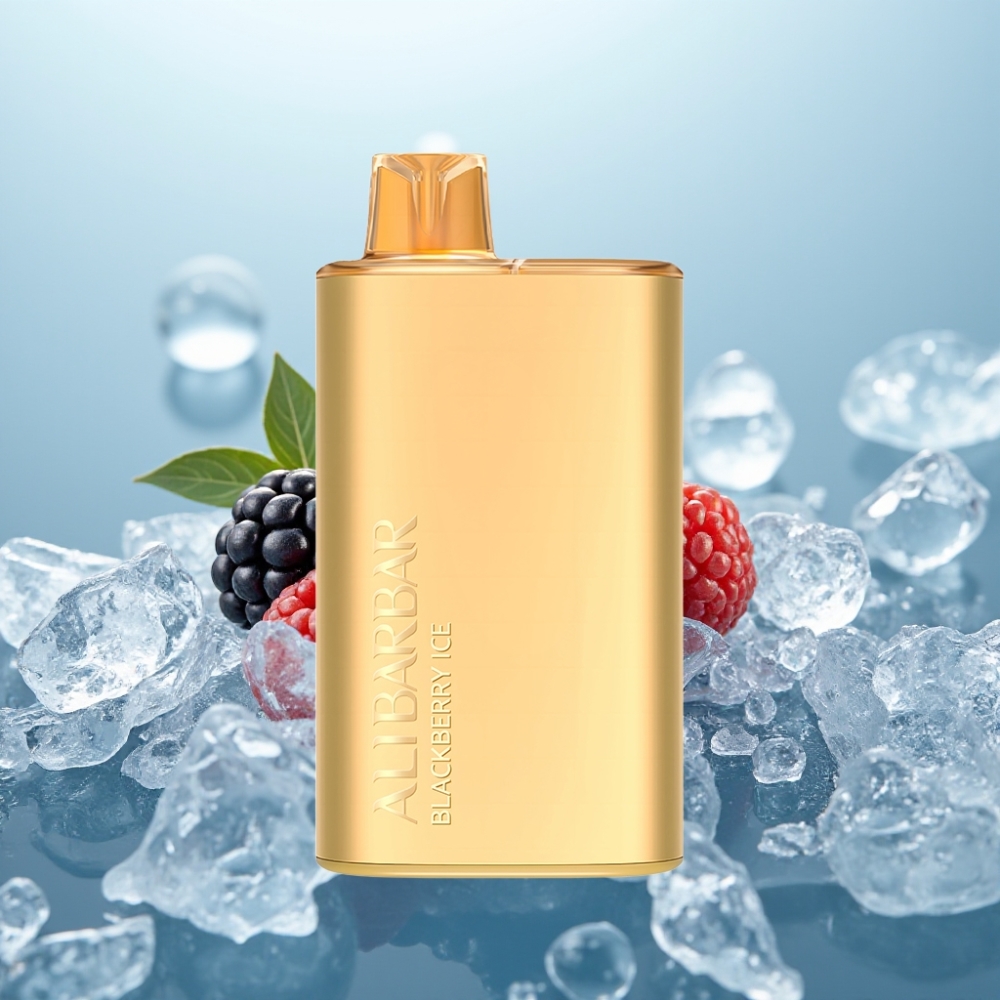 Alibarbar Rich 8000 Puffs Vienreizlietojamais Vape Melnā Oga Ledus 20ml/8000 Puff