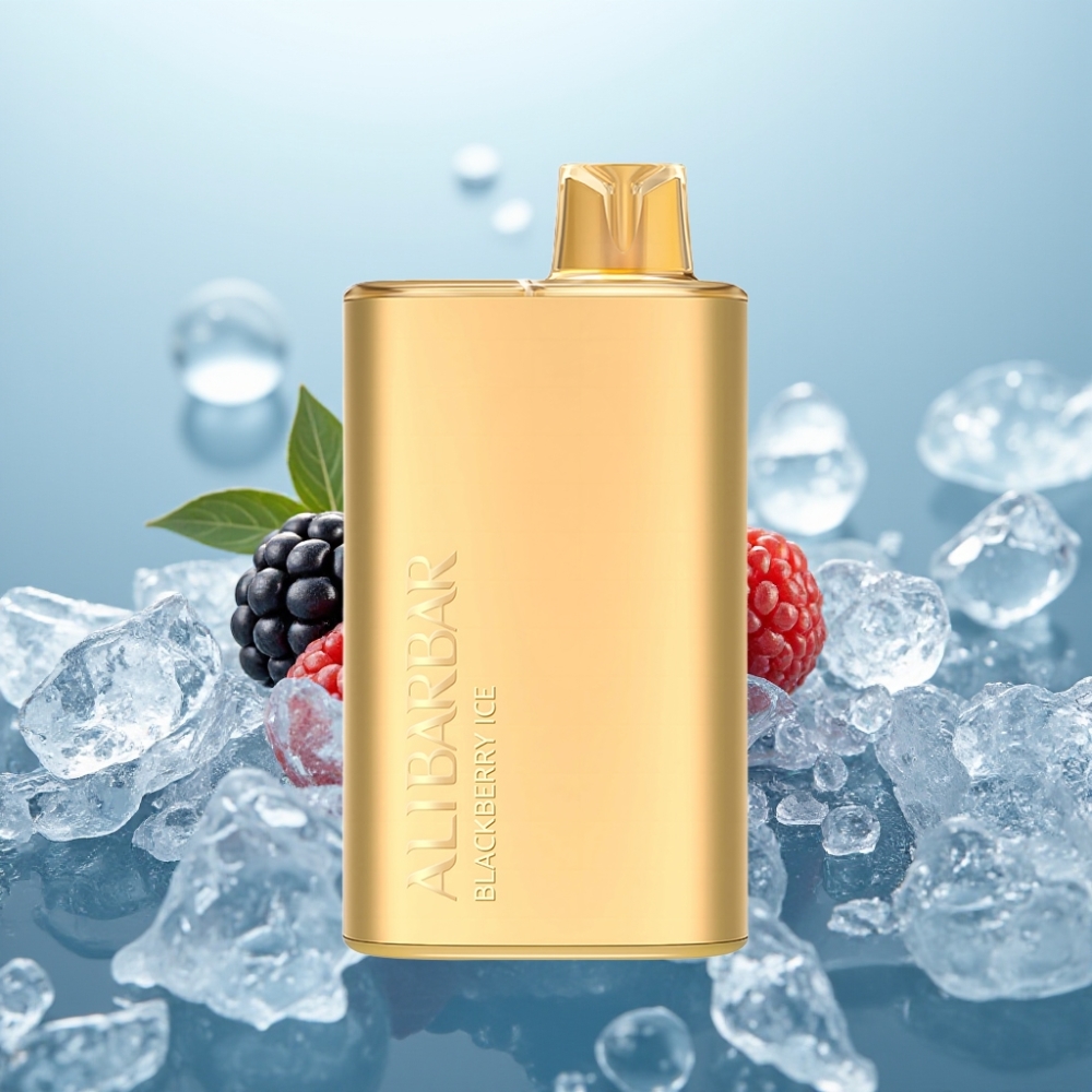 Alibarbar Rich 8000 Puffs Vienreizlietojamais Vape Melnā Oga Ledus 20ml/8000 Puff
