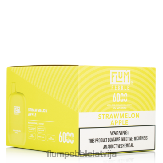 FLUM PEBBLES 6000 uzpūtienu 10 iepakojumi Flum Pebble Price salmu ābols B2H2T79