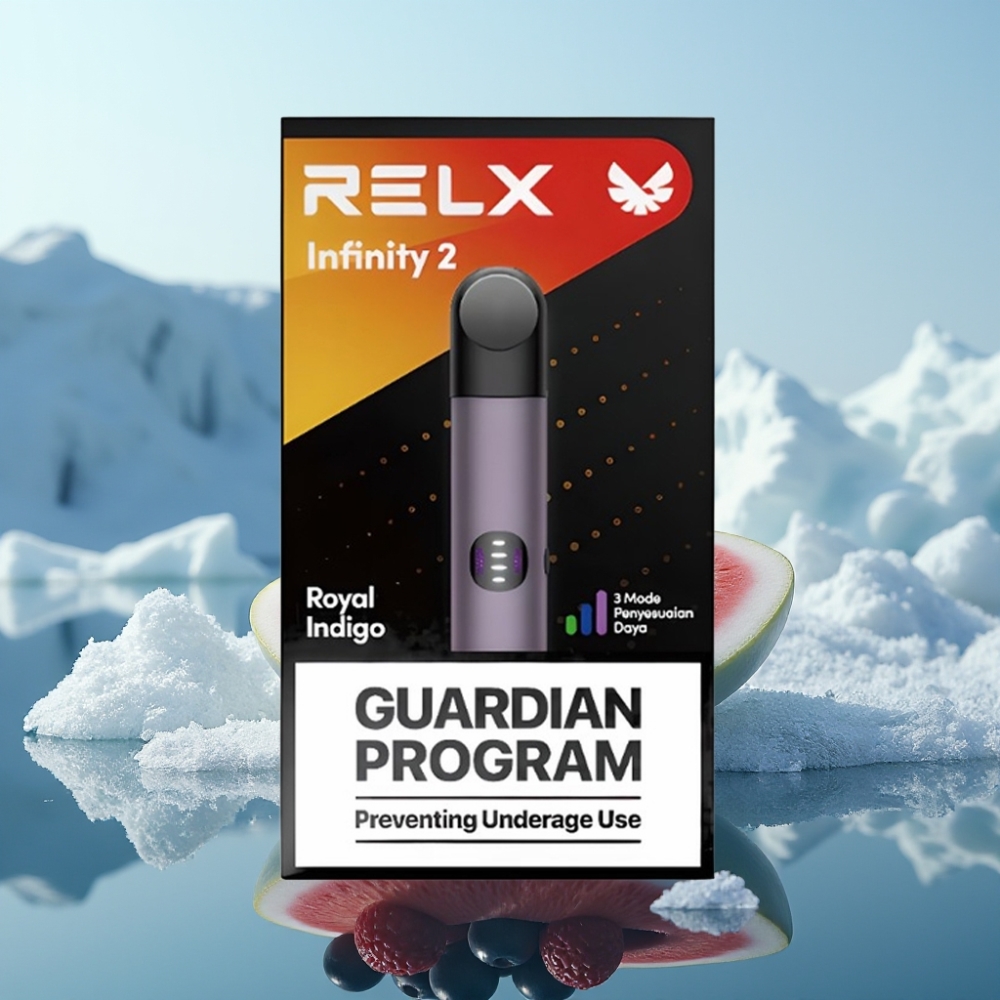 RELX Infinity 2 Vape Ierīce Karaliskā zilā 600-650 pūkšanas USB Type-C