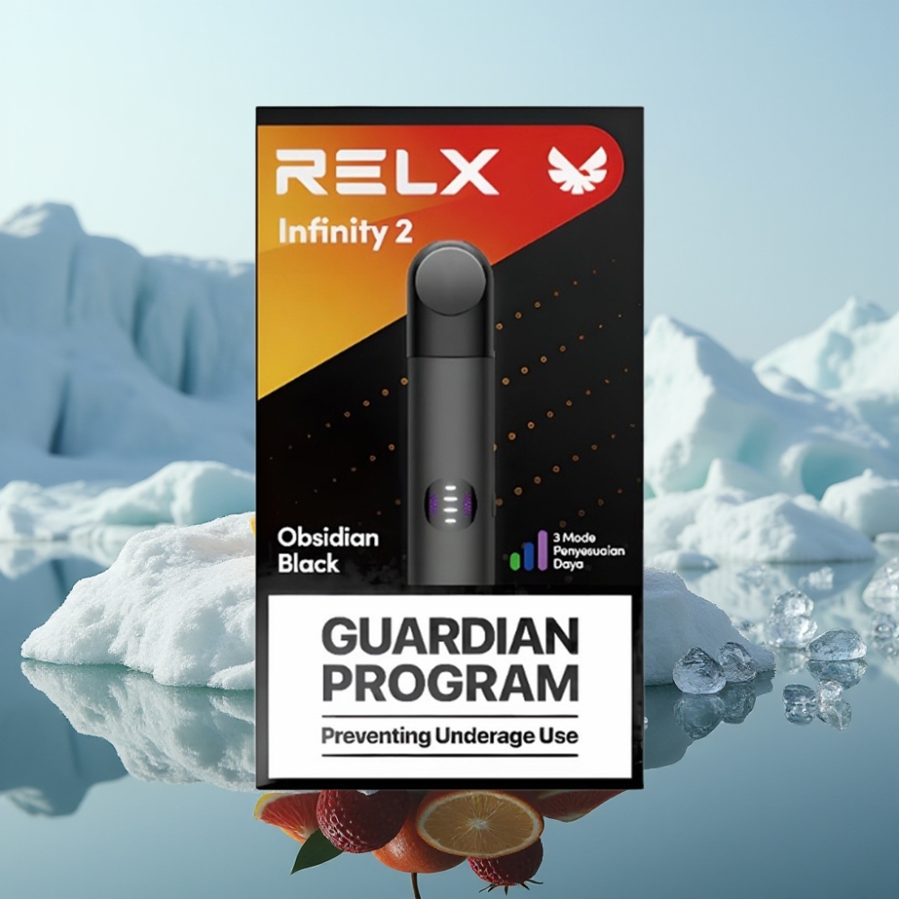 RELX Infinity 2 Vape Ierīce Tumšā Asteroīds 19 ml 600-650 pūpieni