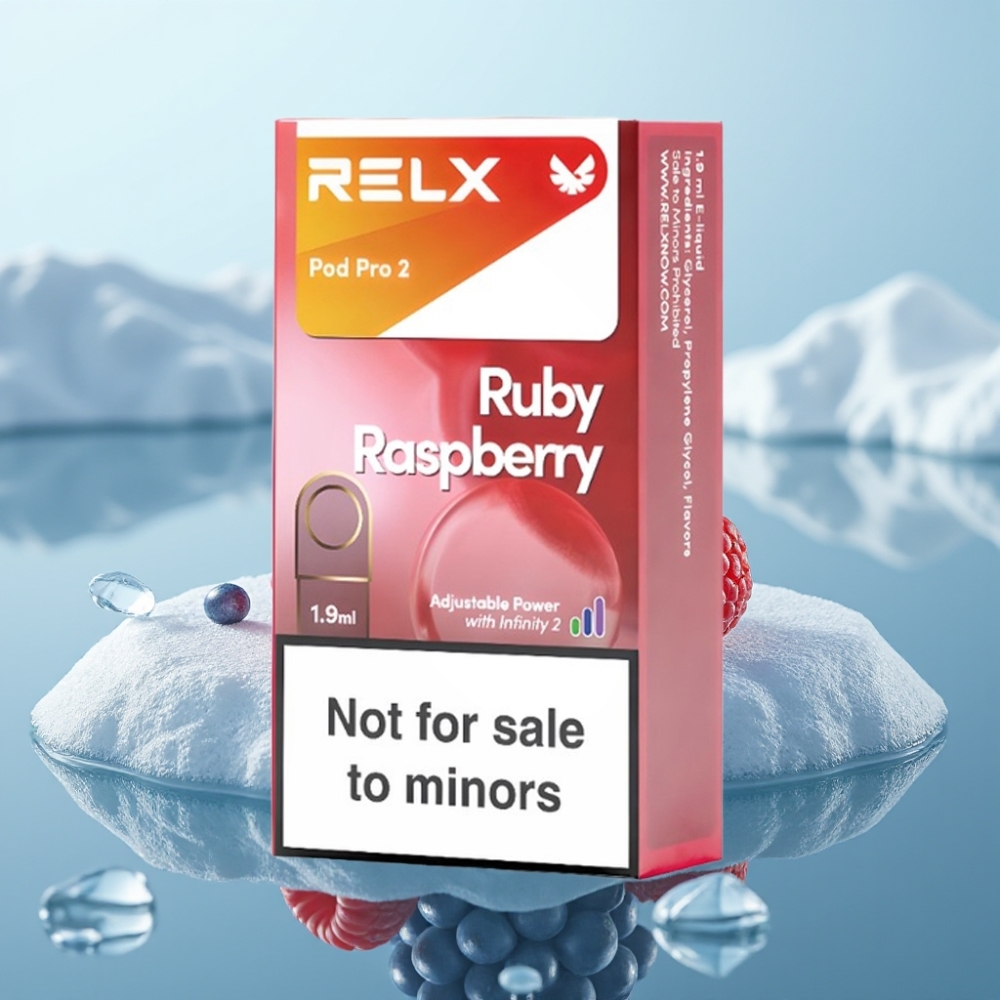 RELX Pod Pro 2 0 Nikotīna Zilā Aveņu Garša 600 Pūtieni 19ml