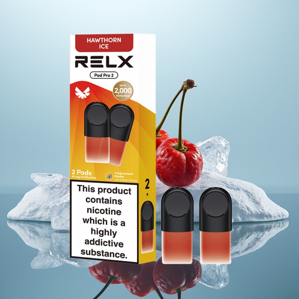 RELX Pod Pro 2 19ml 18 Nikotīna Biežēna Ledus 600 Pūkšņi