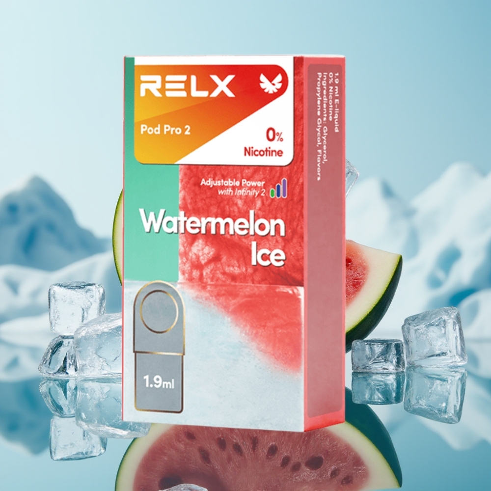 RELX Pod Pro 2 Arbūzu Ledus 0 Nikotīna 600 piepildījumi 19ml