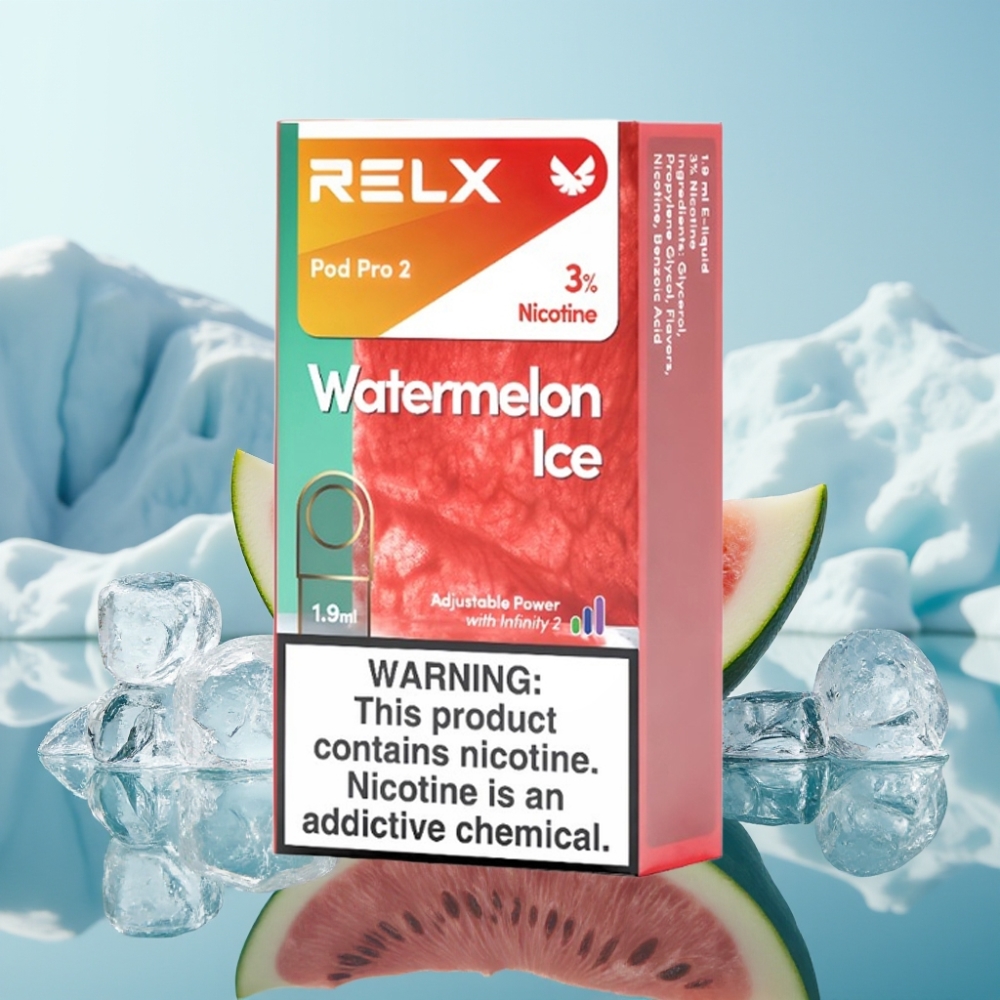 RELX Pod Pro 2 Arbūzu Ledus 3 Nikotīns 19ml 600 Iekšpūšanas