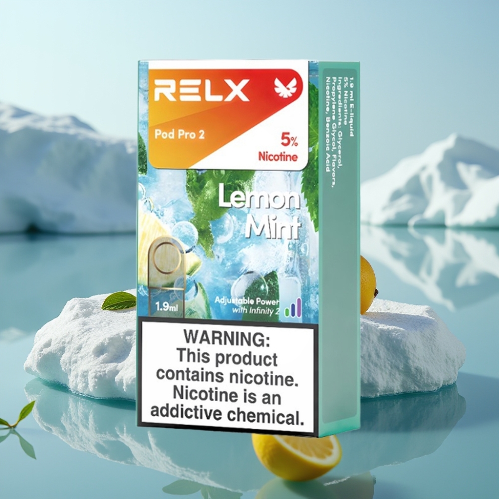 RELX Pod Pro 2 Citrons Mētra Nikotīns 5 19ml 600 pūkšanas