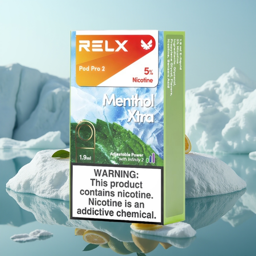 RELX Pod Pro 2 Nicotīns 5 Mentols Xtra 19ml 600 piepildījumi