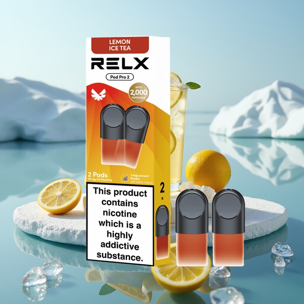 RELX Pod Pro 2 Tēja-Citronu Ledus Tēja Nikotīns 18 19ml 600 pūpieni