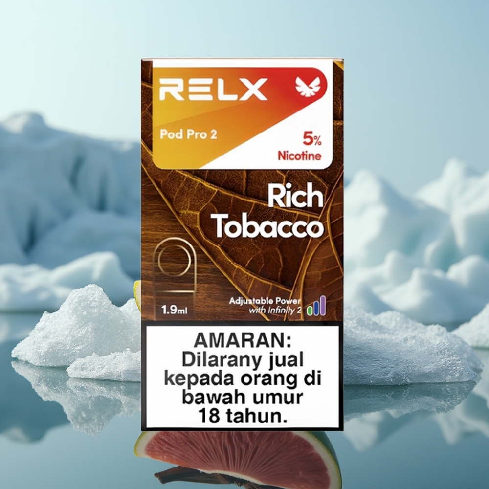 RELX Pod Pro 2 Vape ierīce ar 5 nikotīna saturu Bagātīgais tabakas garša 19ml 600 puffs
