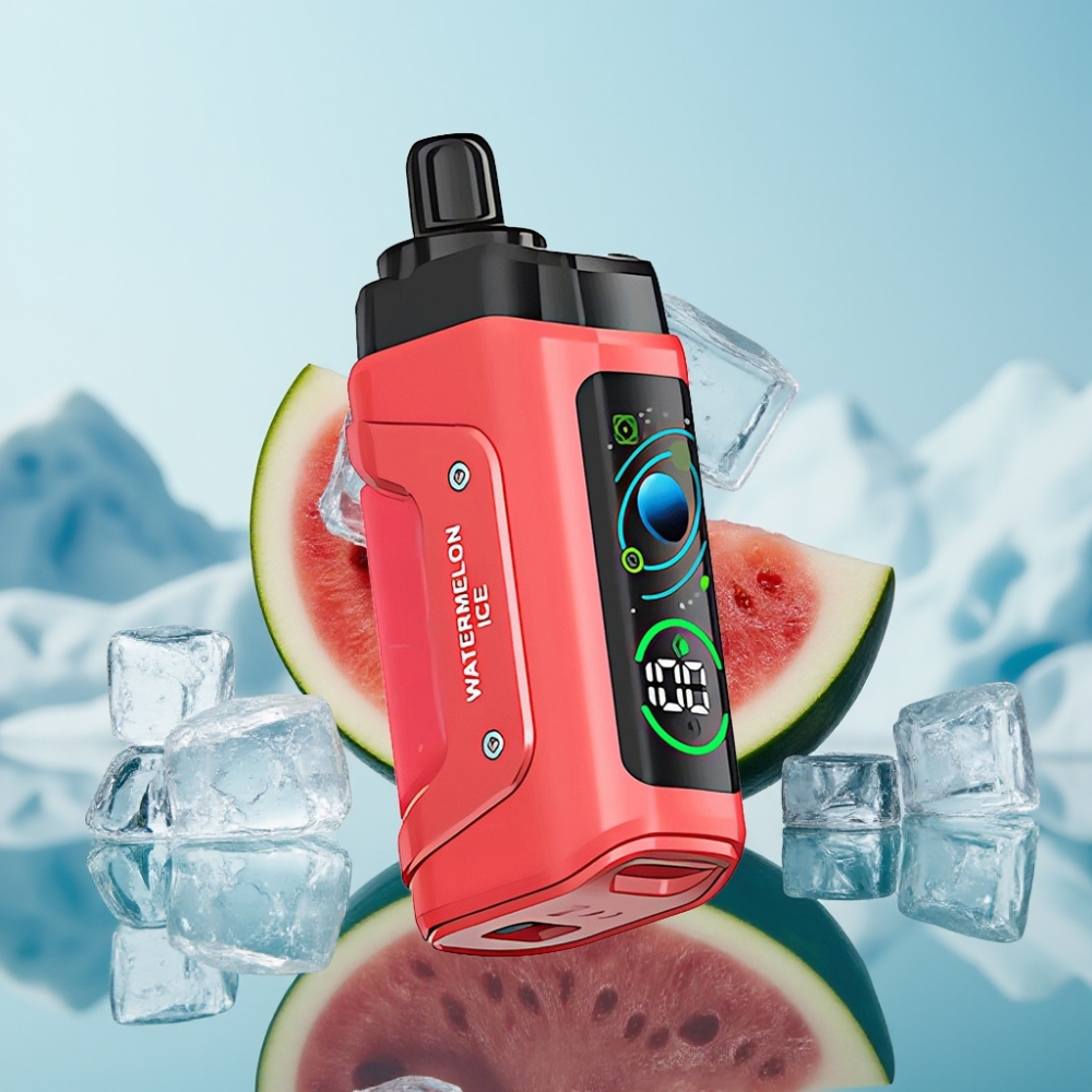 Razz Bar 45000 Puffs Vienreizlietojamais Vape Arbūzu Ledus ar 10 Ohm Mesh Coil un Type-C Uzlādi