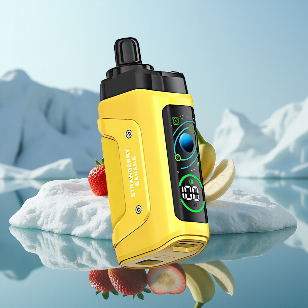 Razz Bar 45000 Puffs Vienreizlietojamais Vape Zemenes Banāns un 10 Ohm Mesh Coil