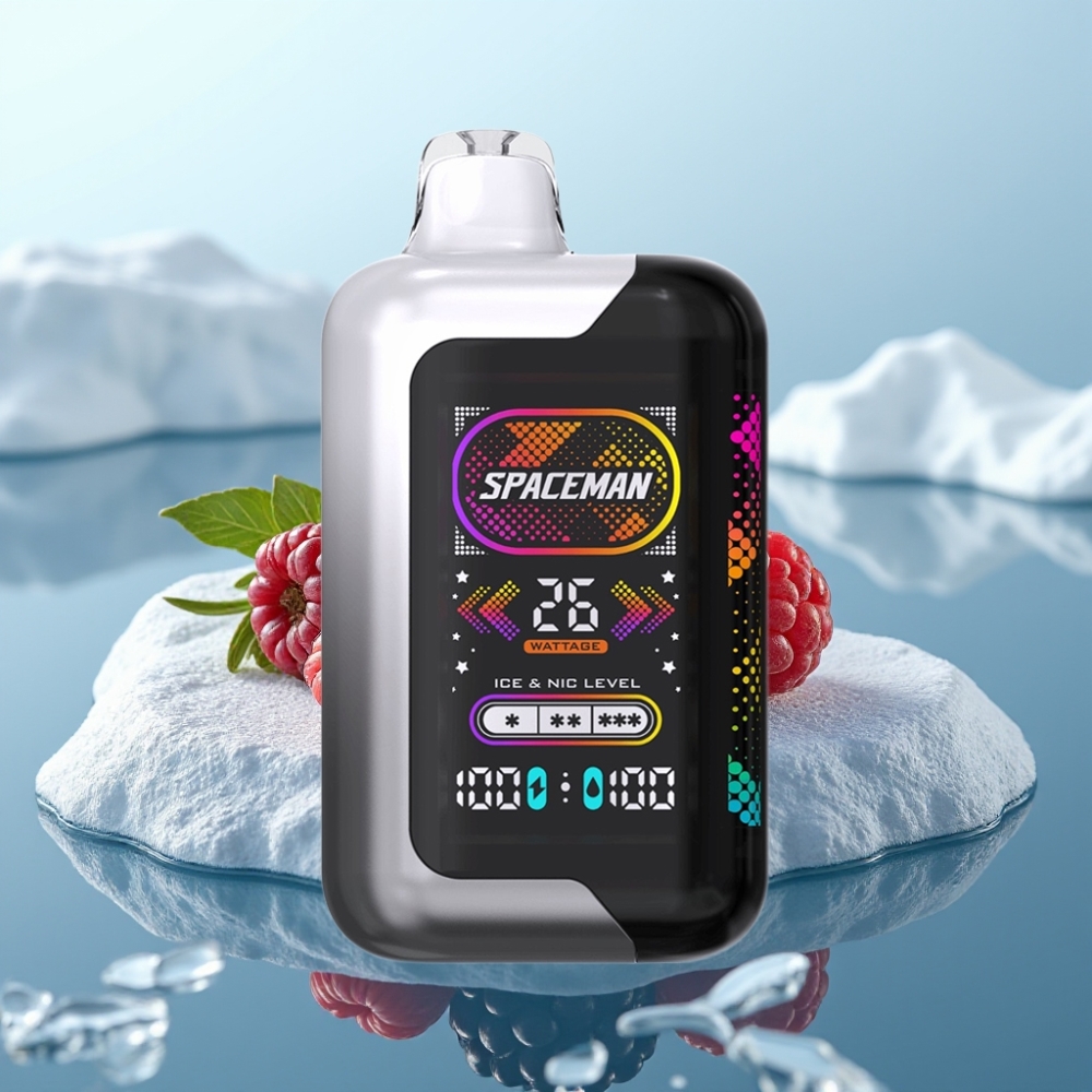 SMOK SPACEMAN SP40000 Vienreizlietojamais Vape Melnoāžu Aveņu 1000mAh bateriju