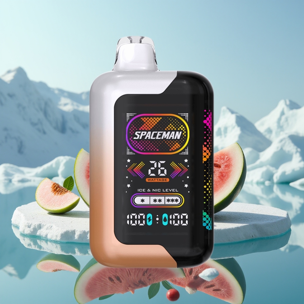 SMOK SPACEMAN SP40000 Vienreizlietojamais Vape Sulu Persiku Arbūzs 1000mAh bateriju un 228 ekrānu