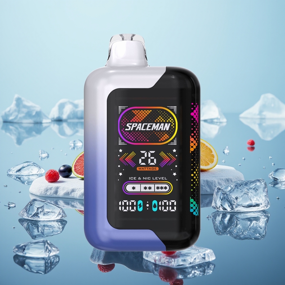 SMOK SPACEMAN SP40000 Vienreizlietojamais Vape Zilā Aveņu Ledus