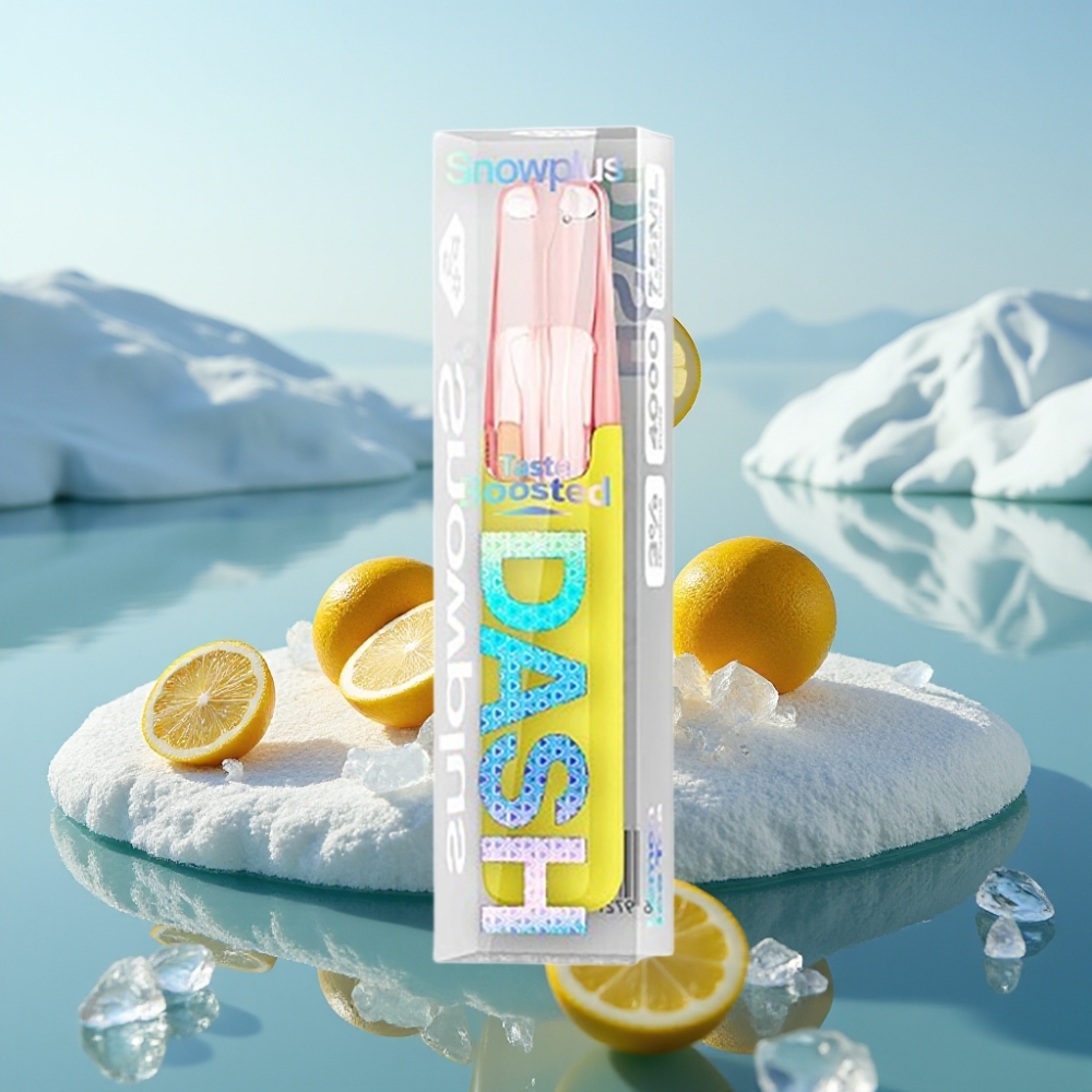Snowplus Dash 4000 Puffs Disposable Citrona Ledus Tēja 75 ml