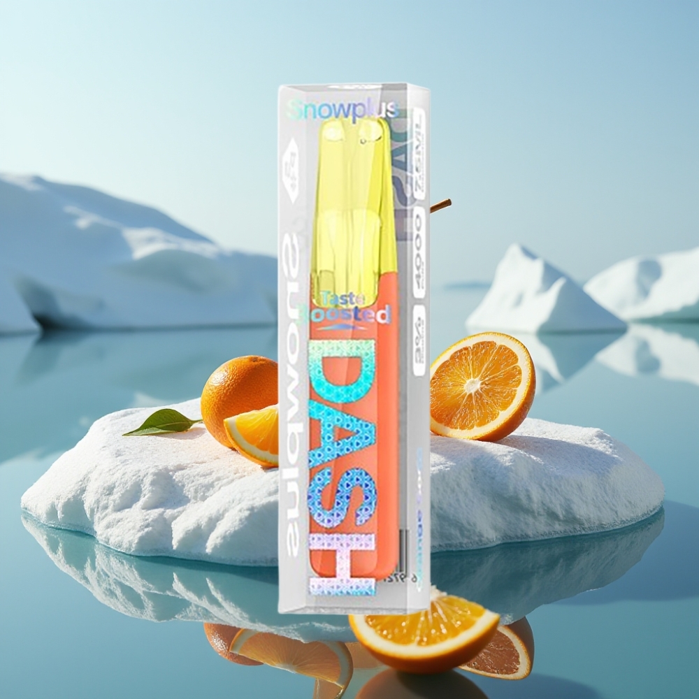 Snowplus Dash 4000 Puffs Disposable Device Apelsīnu Soda Ceramikas Atomizers 530 mAh