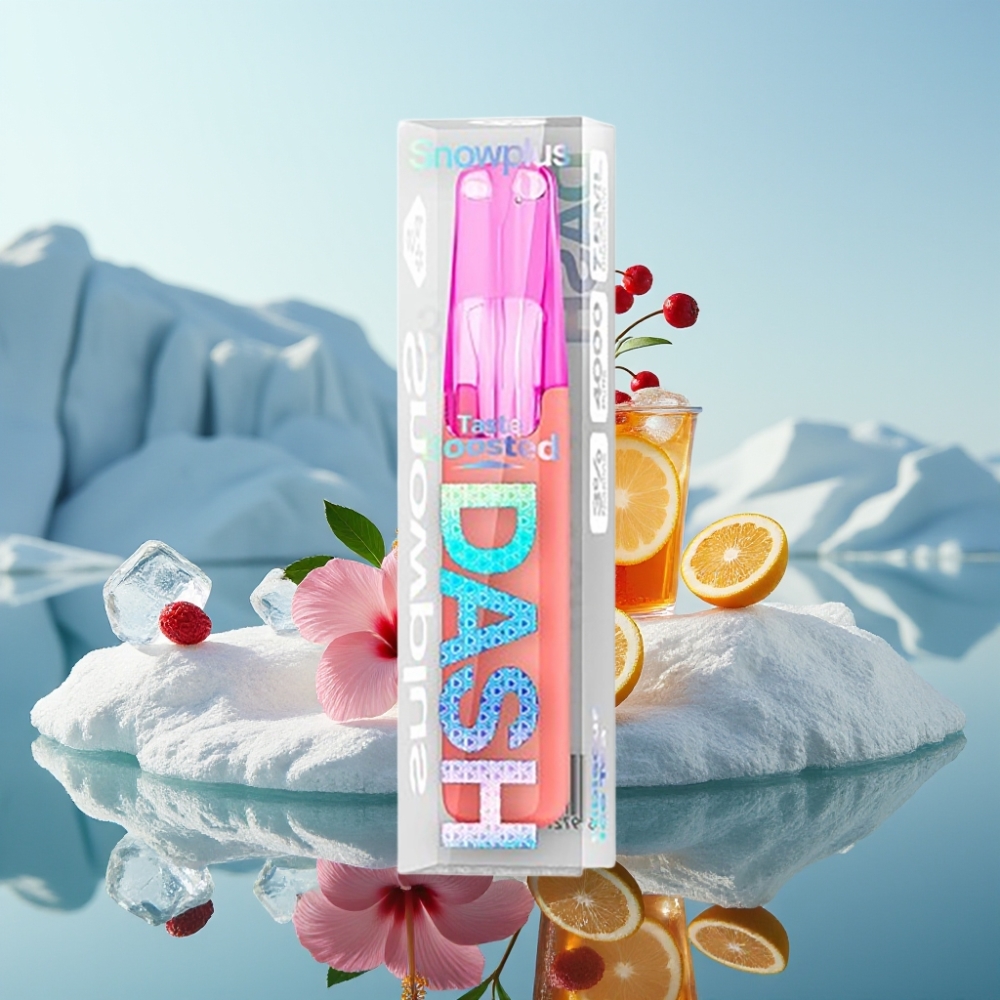 Snowplus Dash 4000 Puffs Disposable Device Hibiska Ledus Tēja 75 ml