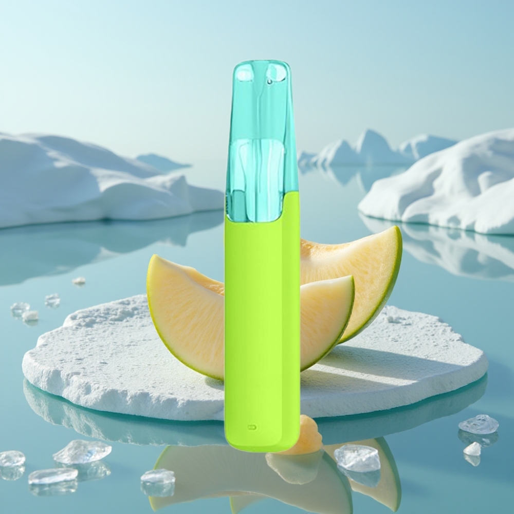 Snowplus Dash 4000 Puffs Disposable Device Saldais Melonāts ar Keramikas Atomizeru un 530 mAh Bateriju
