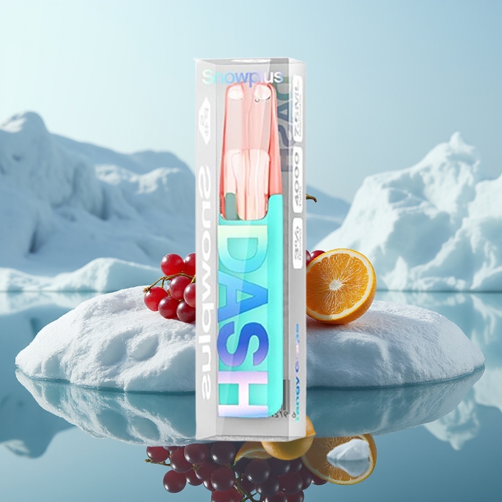 Snowplus Dash 4000 Puffs Disposable Device Skābo Vīnogu