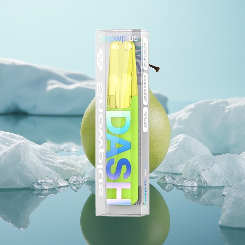 Snowplus Dash 4000 Puffs Disposable Device Svaigs Zaļš ar Keramikas Atomizeru5 ml EŠķidruma