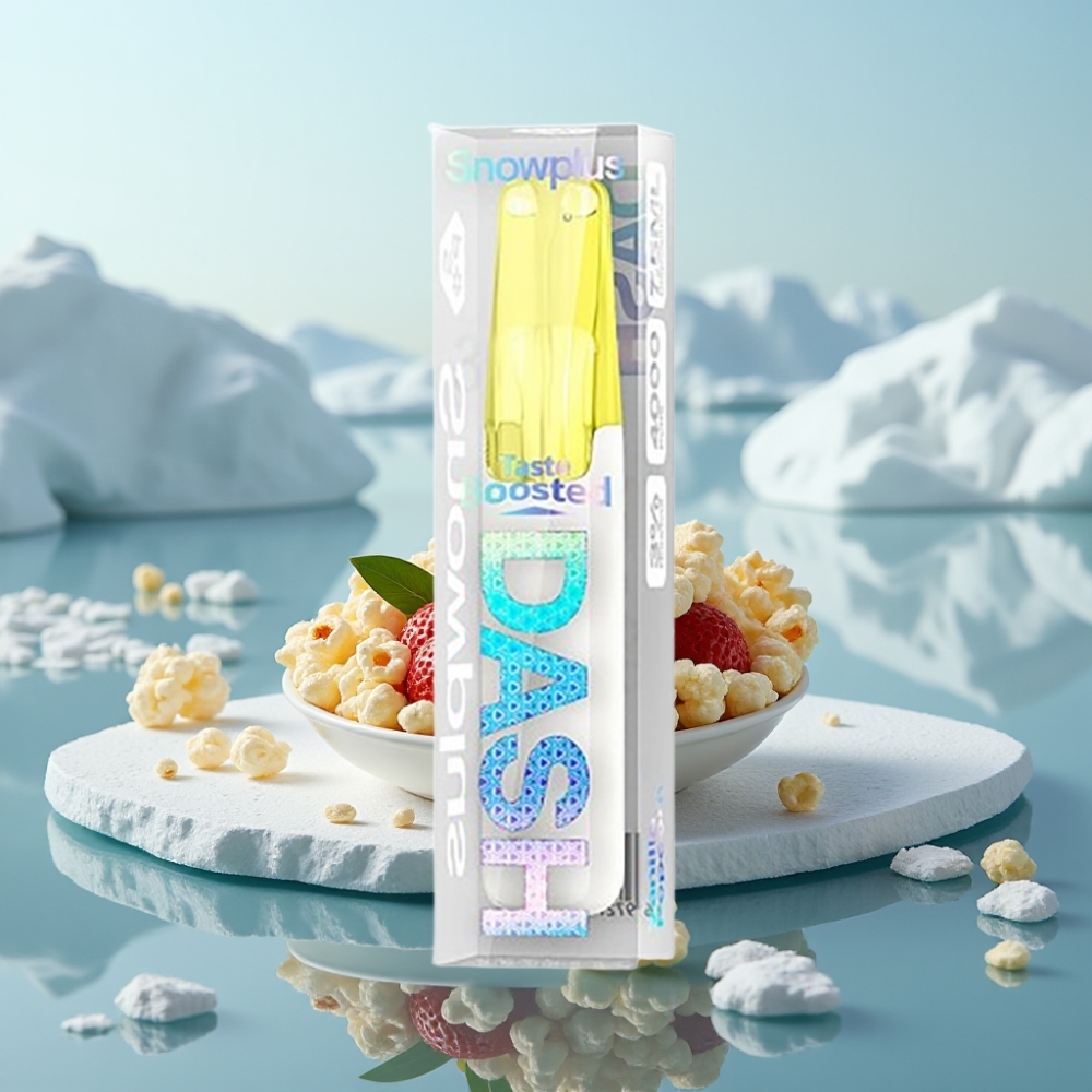 Snowplus Dash 4000 Puffs Disposable Device Vanillas Popkūka 530 mAh