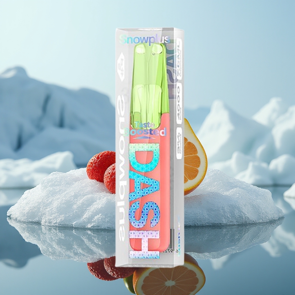 Snowplus Dash 4000 Puffs Disposable Device Zaļā Ledus