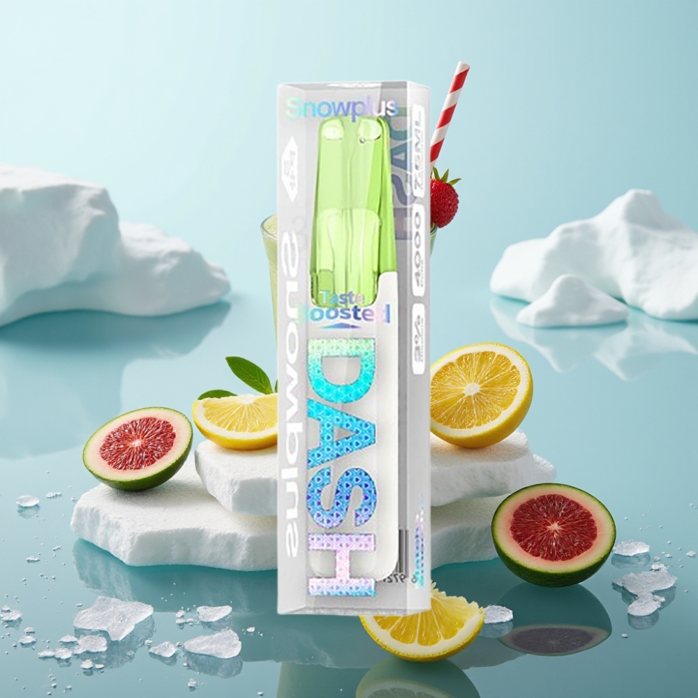Snowplus Dash 4000 Puffs Disposable Device Zaļā tēja Smūtijs