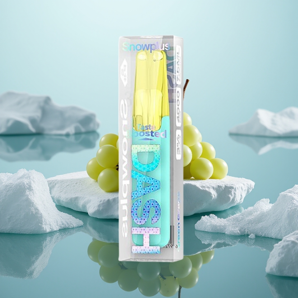 Snowplus Dash 4000 Puffs Disposable Device Zaļā vīnoga 75 ml 530 mAh