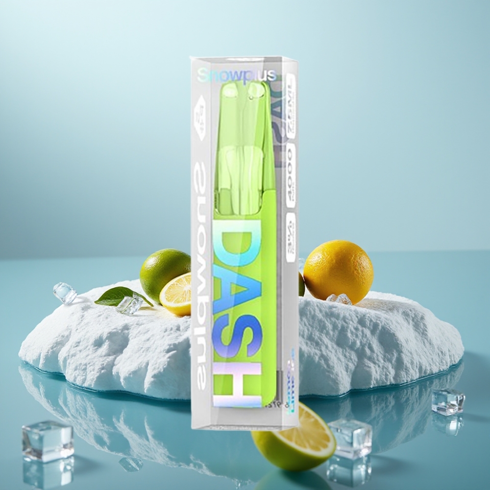 Snowplus Dash 4000 Puffs Dispozabā ierīce Citronu Laima Ledus ar keramikas atomizeru un 530 mAh bateriju