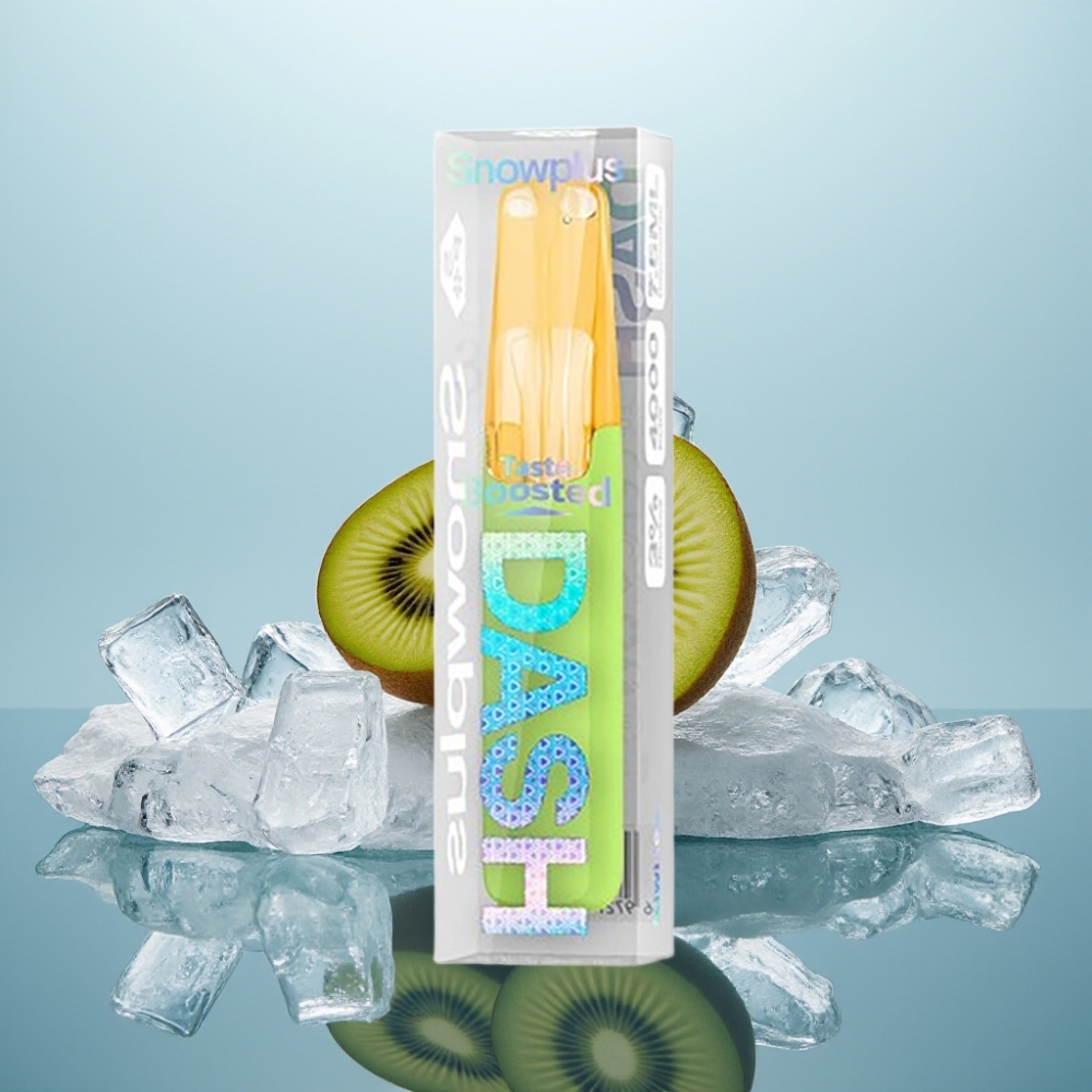 Snowplus Dash 4000 Pūšu Disposable Device Kiwi Ledus ar Keramikas Atomizeru un 75 ml E-šķidruma