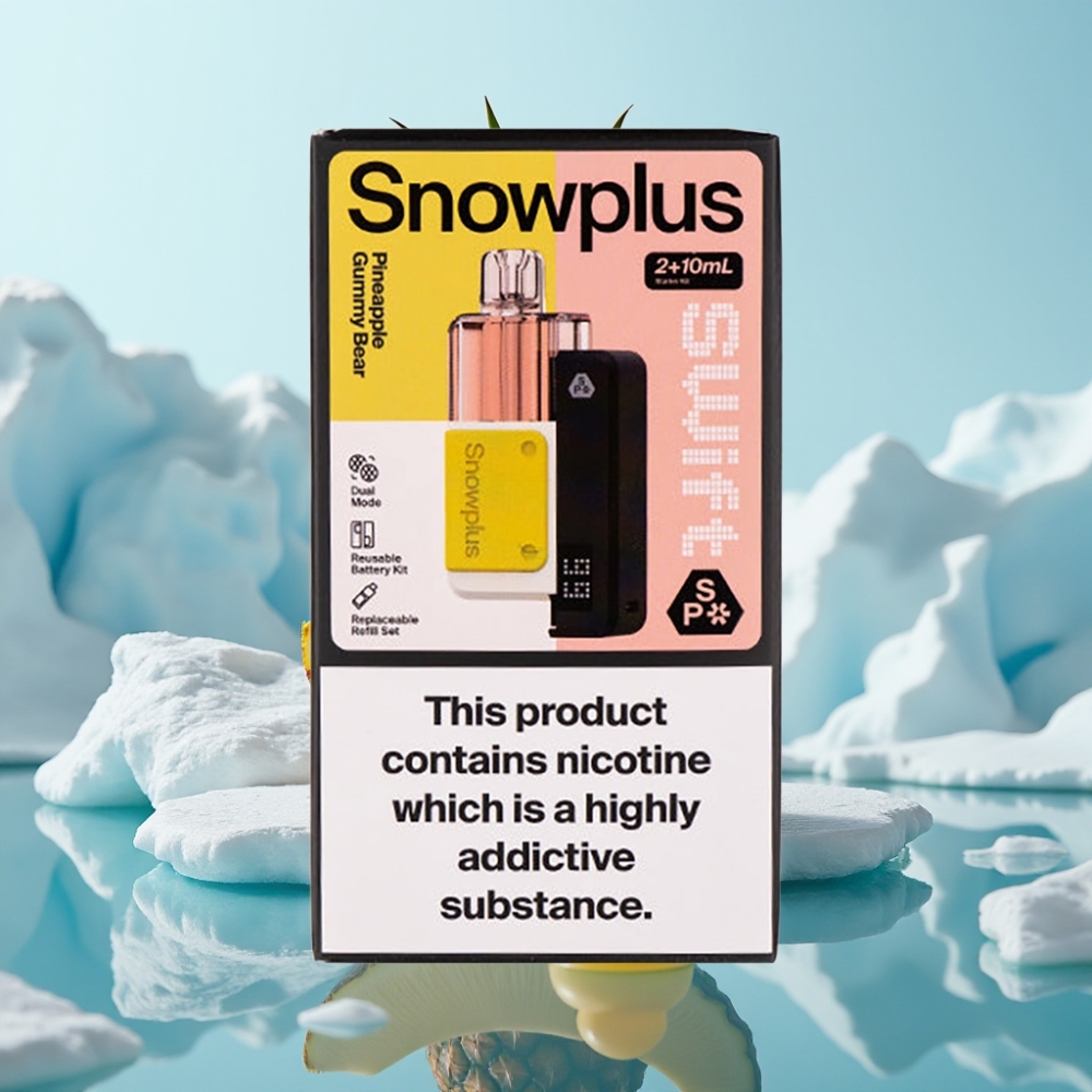 Snowplus Swift 5000 Puffs Prefilled Pod Kit Ananāsu Gumijlācītis 43x81x25 1000mAh