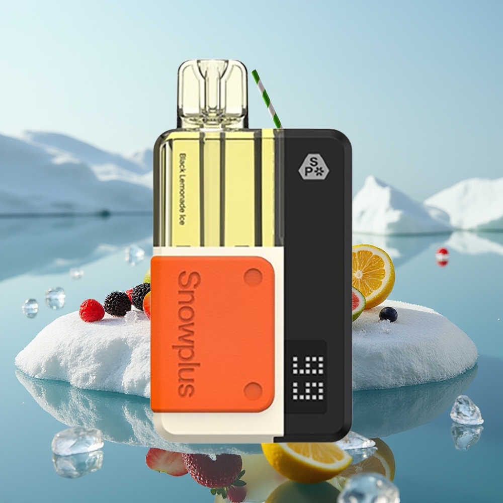 Snowplus Swift 5000 Puffs Prefilled Pod Kit Melnā Limonādes Ledus 1000 mAh 2+10 ml