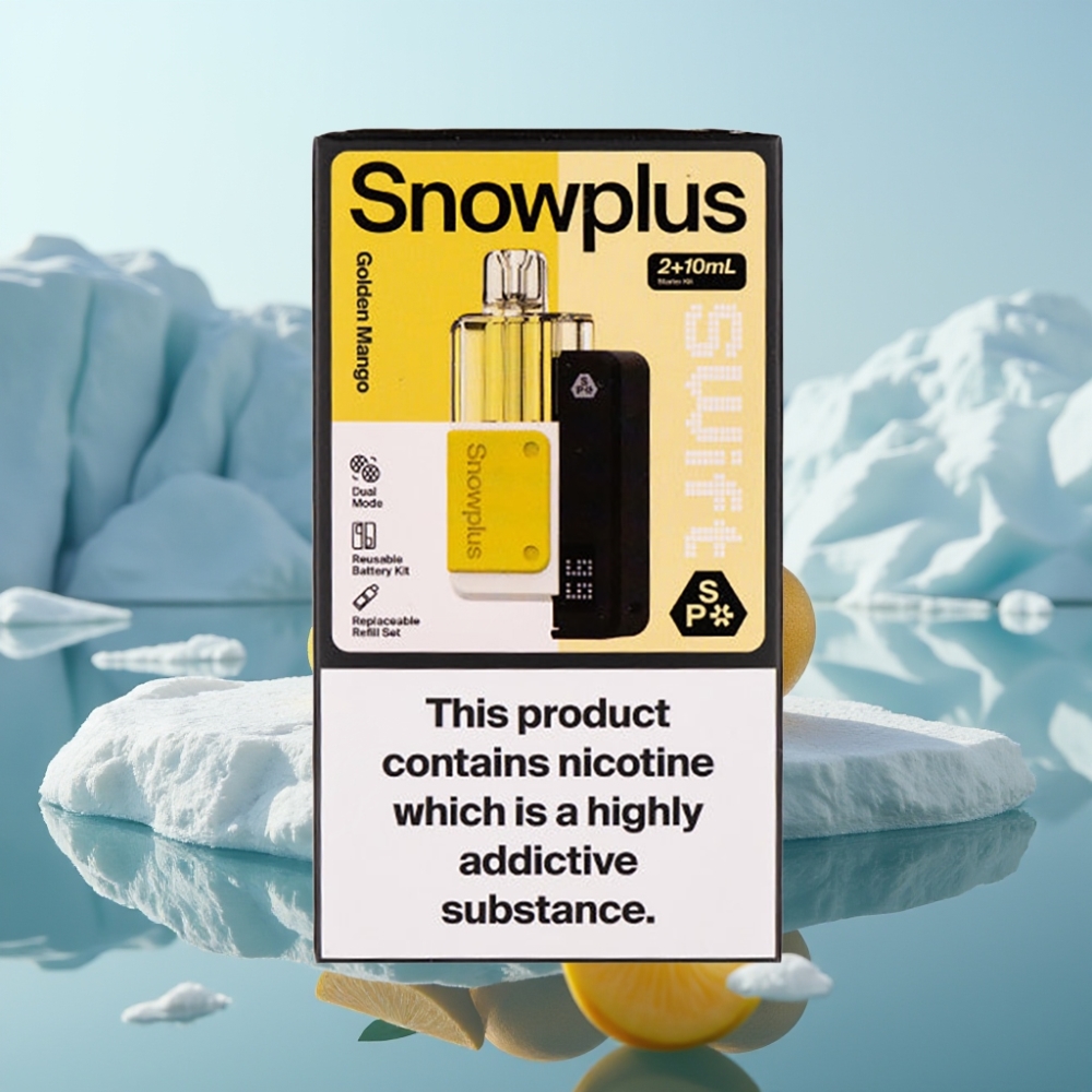Snowplus Swift 5000 Puffs Prefilled Pod Kit Zelta Mango 43x81x25 mm 1000 mAh