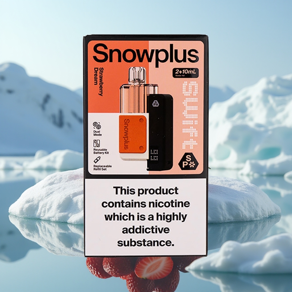 Snowplus Swift 5000 Puffs Prefilled Pod Kit Zemeņu Sapnis 1000 mAh 2+10 ml