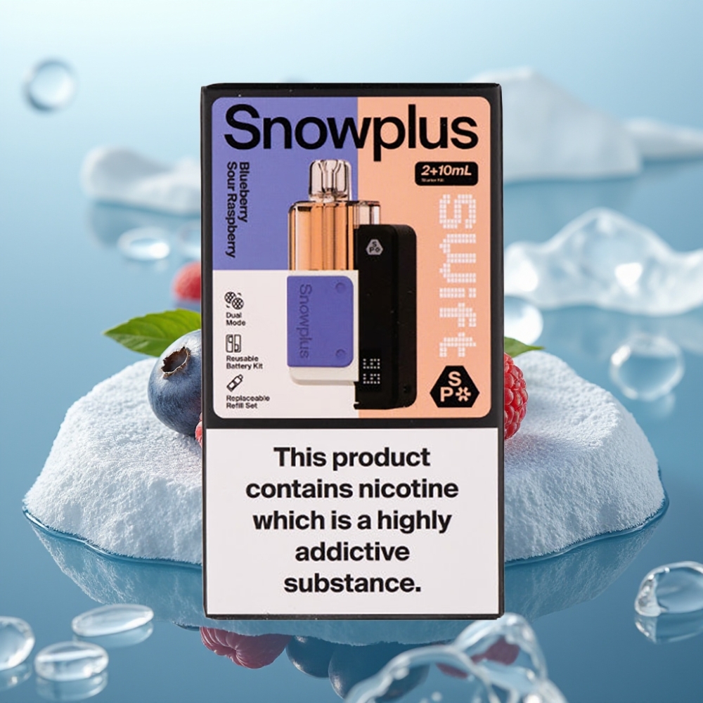 Snowplus Swift 5000 Puffs Prefilled Pod Kit Zilā Ķirše 43x81x25 1000mAh