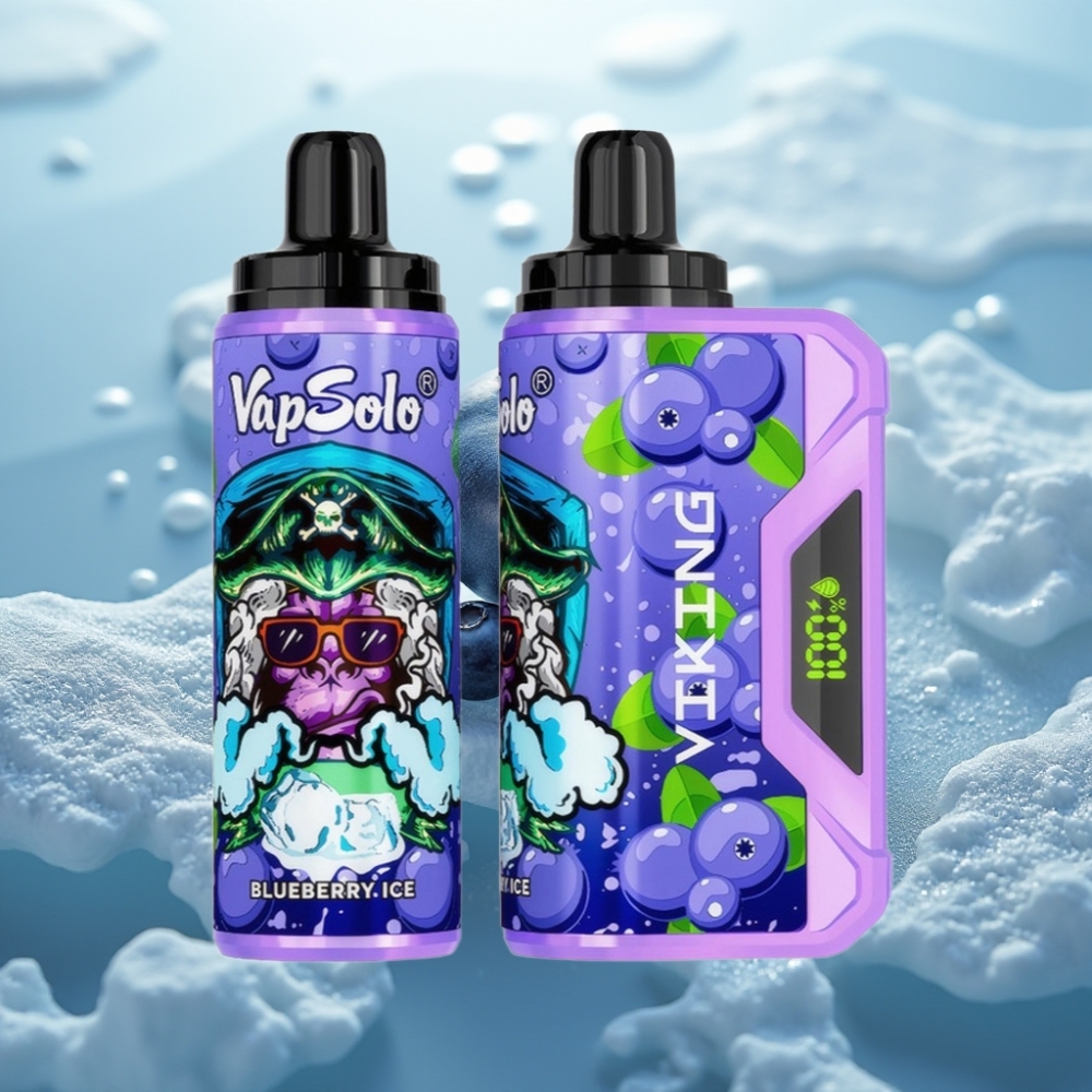 VapSolo VIKING 12000 Puffs Vienreizlietojamais Vape Dzērvenes  22ml e-smēķis