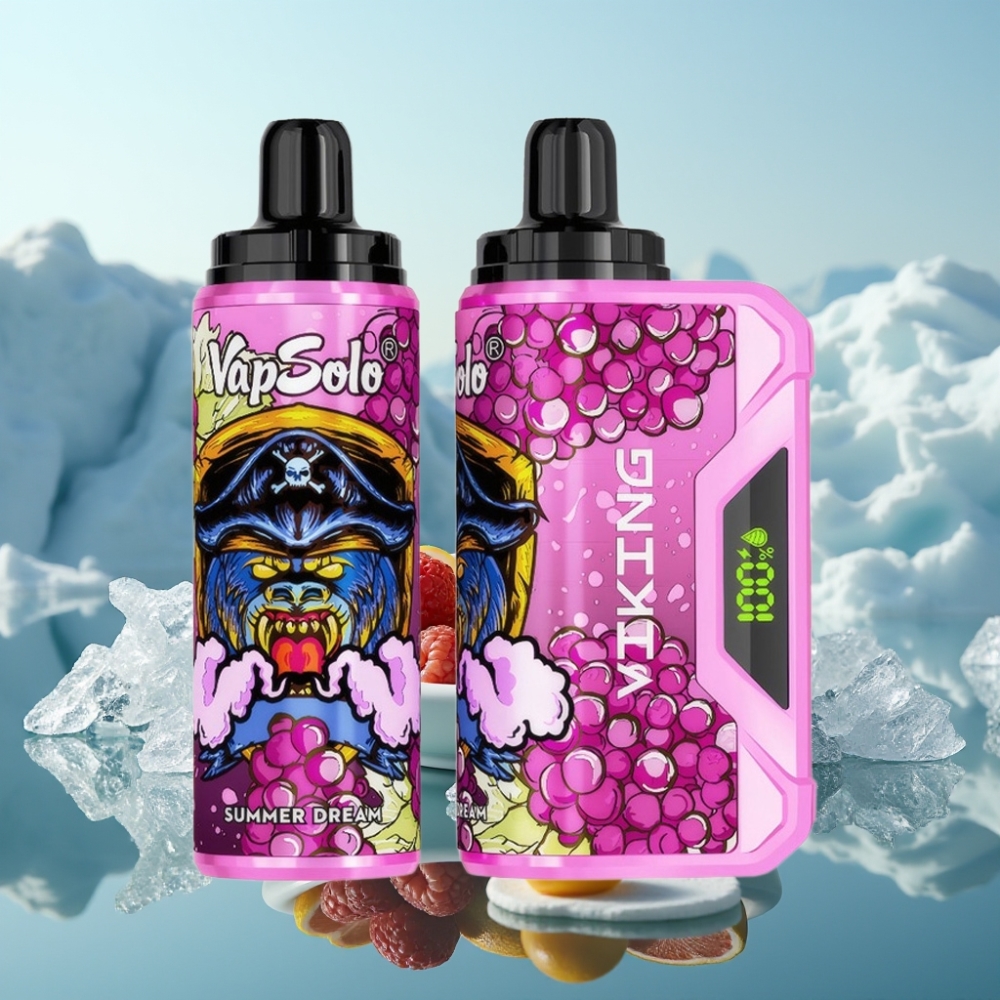 VapSolo VIKING 12000 Puffs Vienreizlietojamais Vape Vasaras Sapnis 22ml
