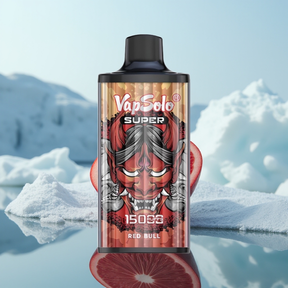 Vapsolo Super 15000 Puffs Izmērāms Vape Red Bull un 40ml E-Liquid
