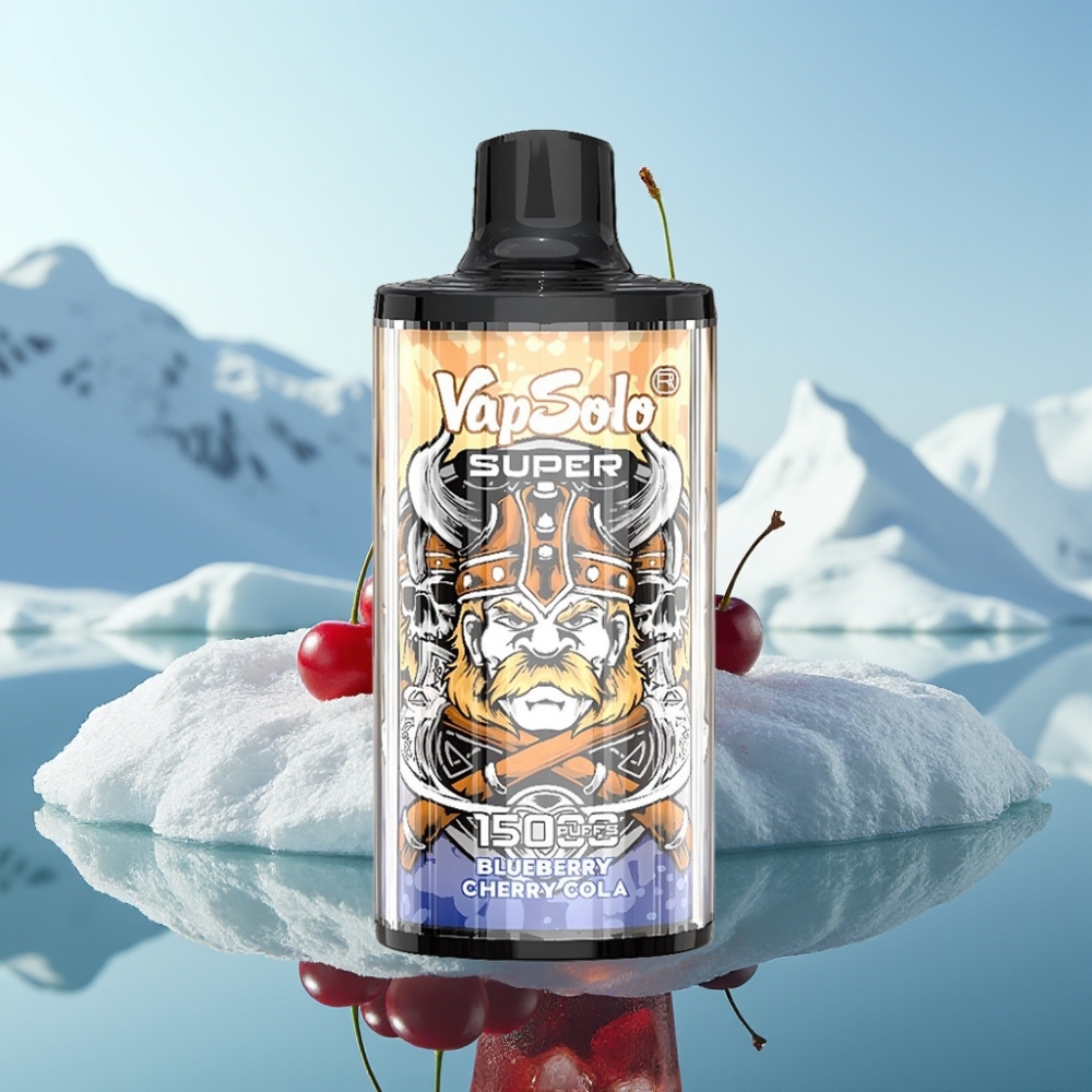 Vapsolo Super 15000 Puffs Izmērāms Vape Ķiršu Kola 40ml 850mAh