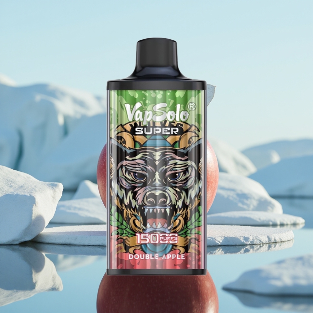 Vapsolo Super 15000 Puffs Vienreizlietojamais Vape Dubultā Ābele 40ml E-Liquid 850mAh