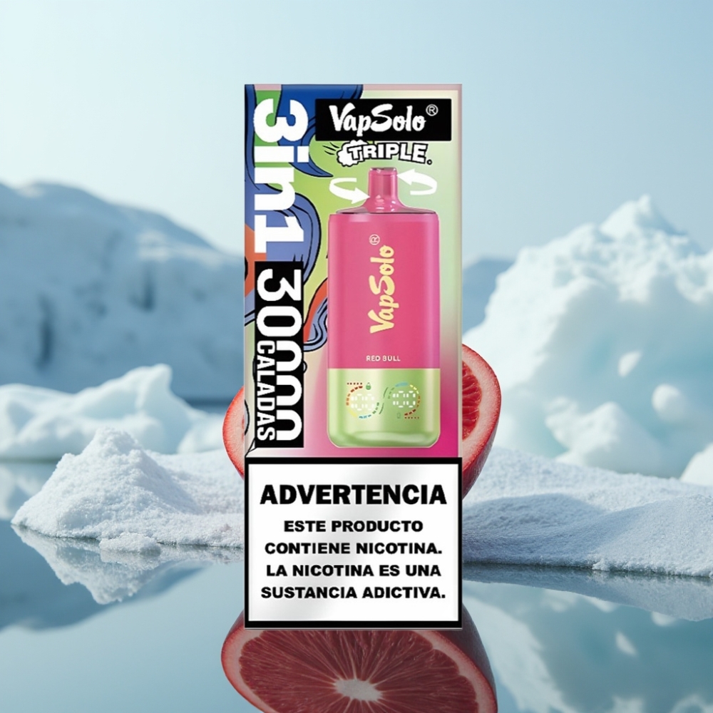 Vapsolo Triple 30000 Puffs Vienreizlietojamais Vape Energijas Dzēriens