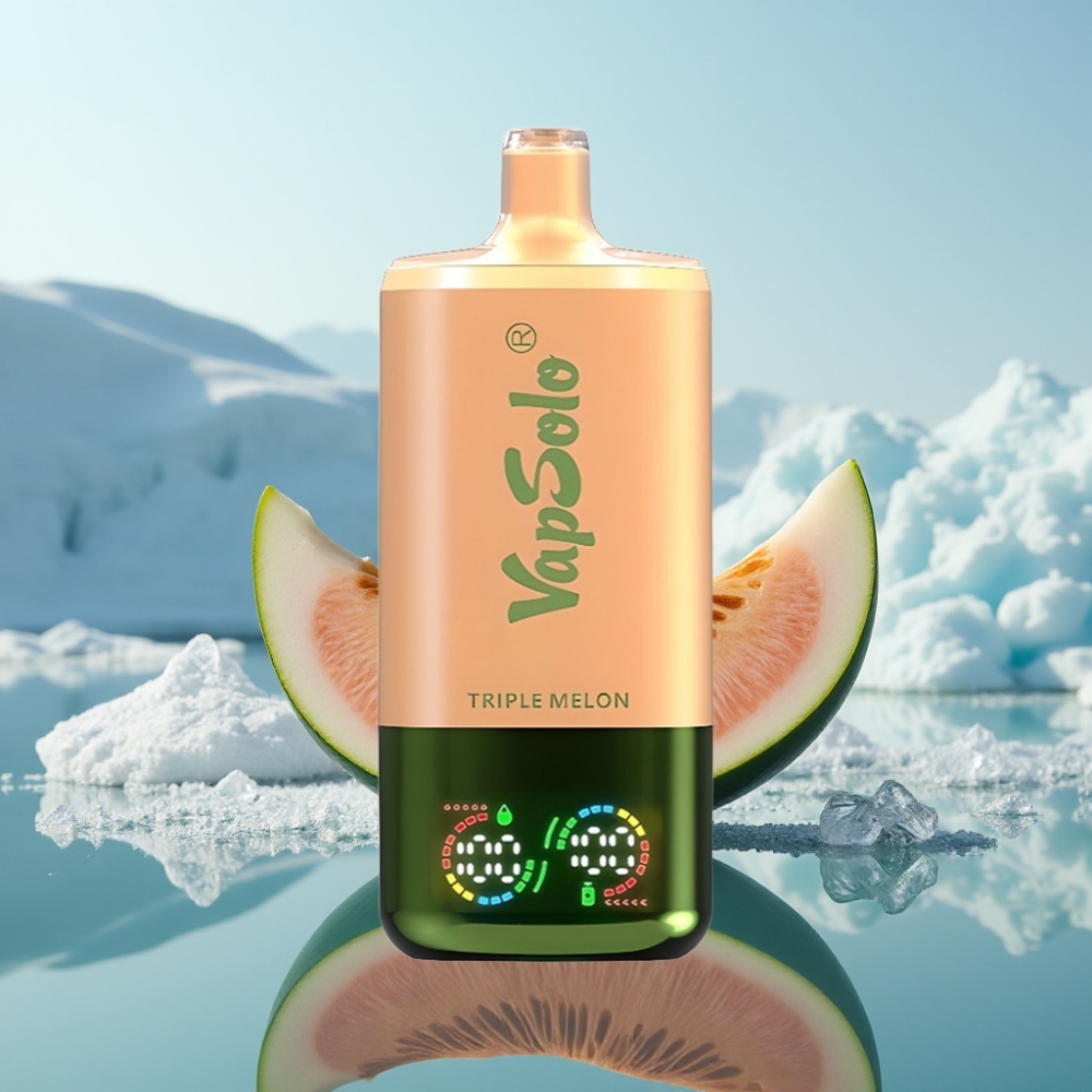 Vapsolo Triple 30000 Puffs Vienreizlietojamais Vape Trīs Meloni 40ml 20 mg/ml