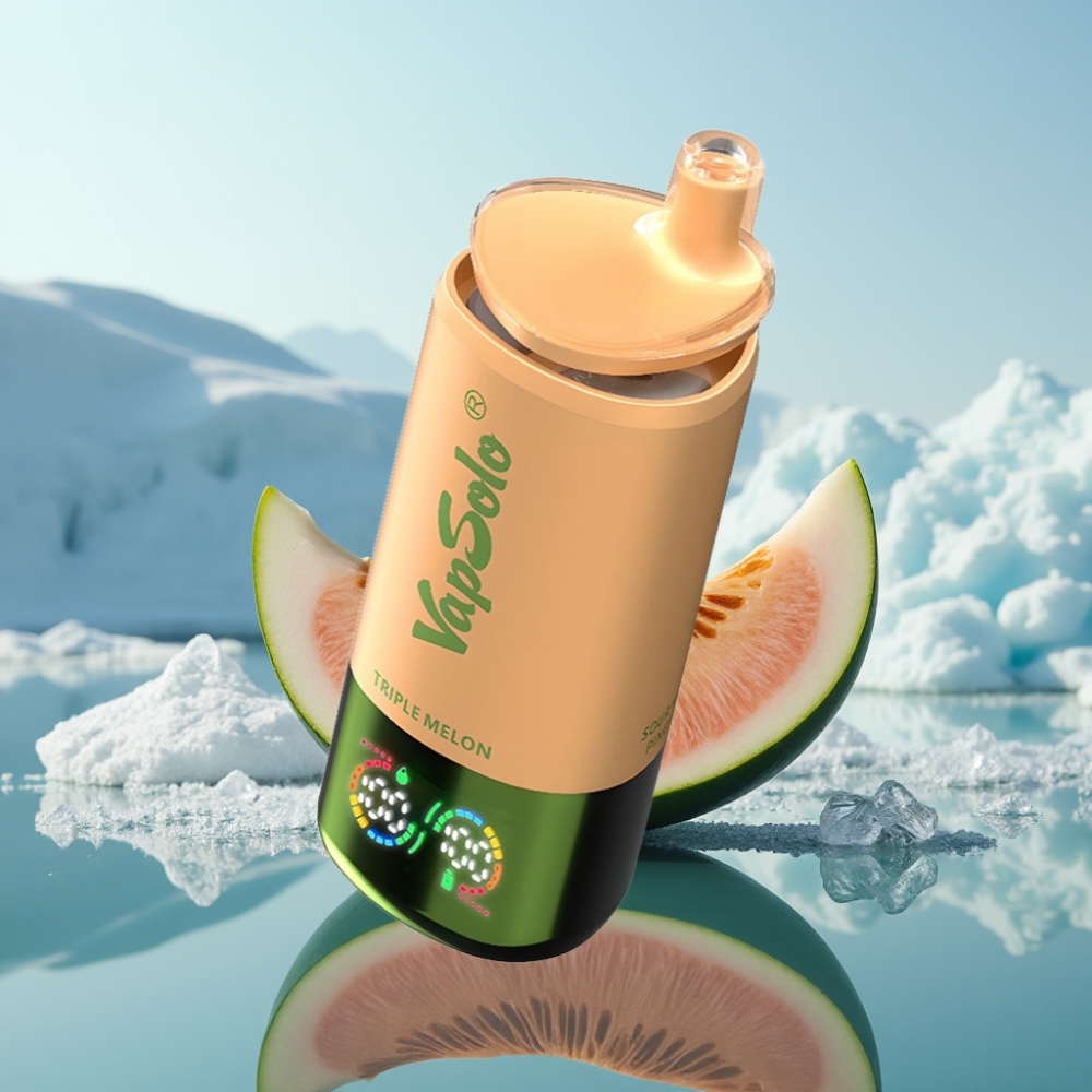 Vapsolo Triple 30000 Puffs Vienreizlietojamais Vape Trīs Meloni 40ml 20 mg/ml