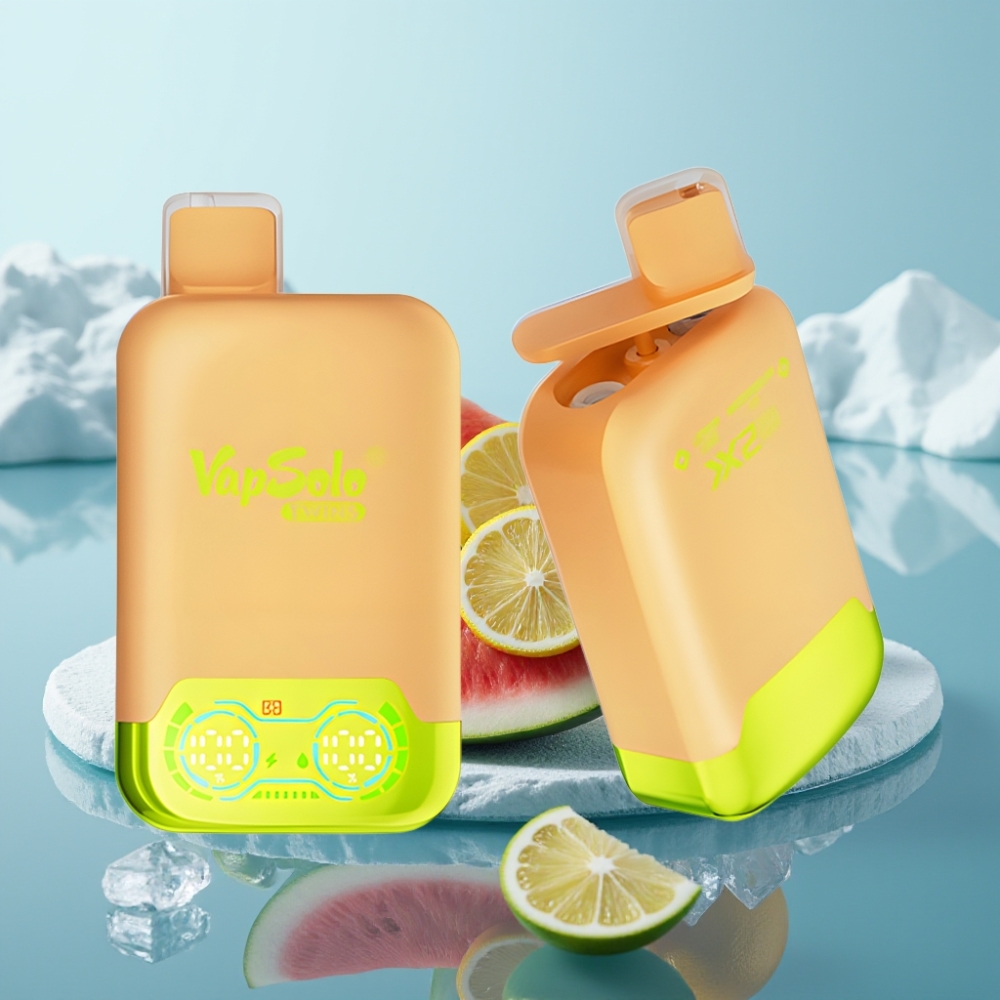 Vapsolo Twins 20000 Puffs Vienreizlietojamais Vape Citronu Laims  Arbūzu Ledus 40 ml